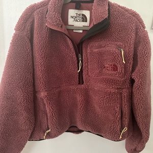 North face quarter zip fleece sweatshirt